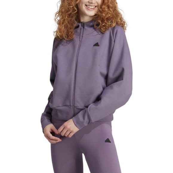 ADIDAS • Shadow Violet F23 ZNE Full-Zip Hooded Jacket - Picture 16 of 16